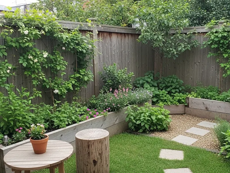 小さな庭での使用